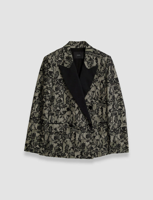 JOSEPH Fashion Women Jaden Patchwork Lace Jacket Comet Combo