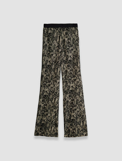 JOSEPH Fashion Women Tokyo Patchwork Lace Trousers Comet Combo
