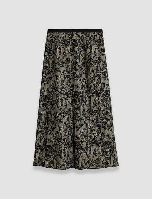 JOSEPH Fashion Women Patchwork Lace Skirt Comet Combo