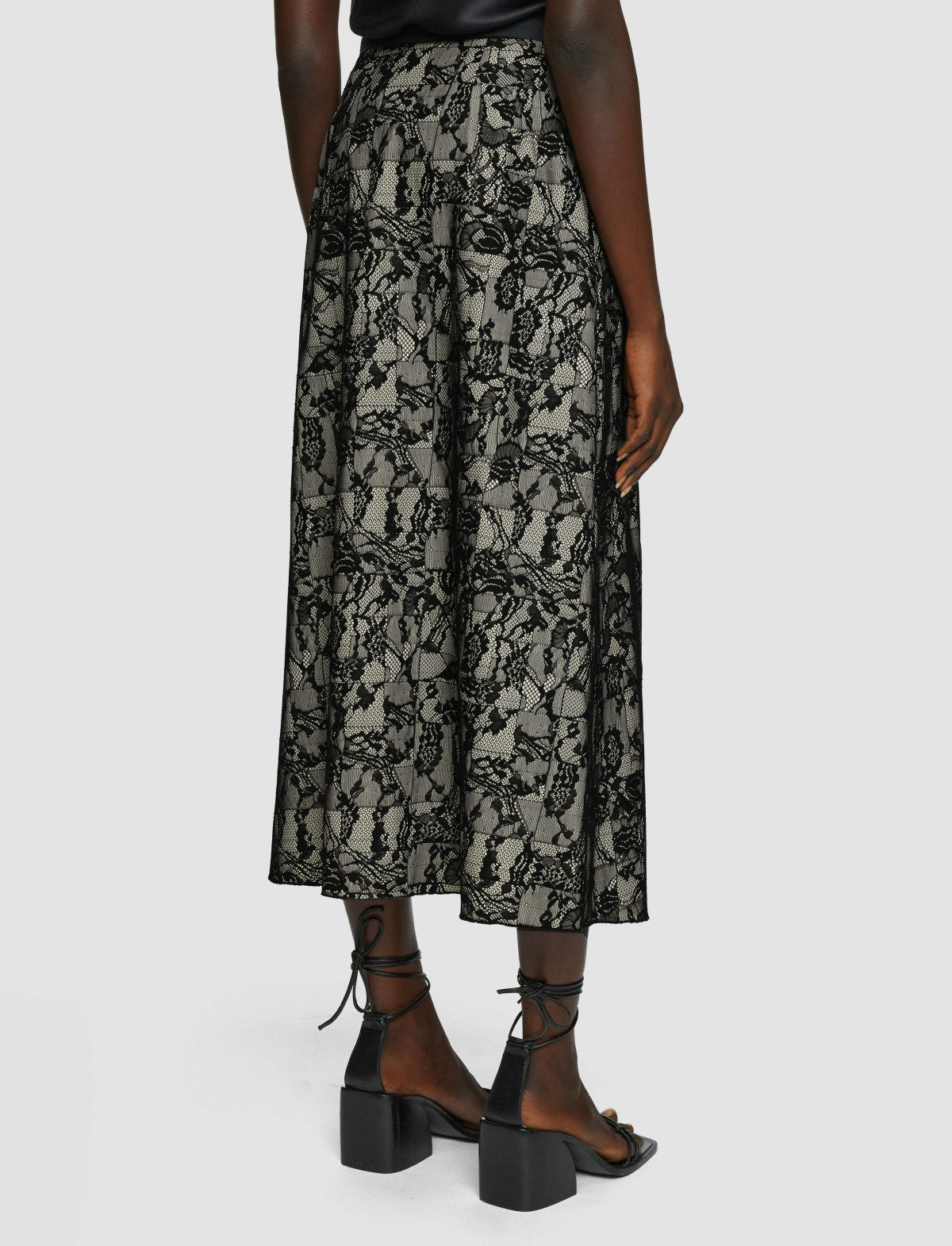 JOSEPH Fashion Women Patchwork Lace Skirt Comet Combo