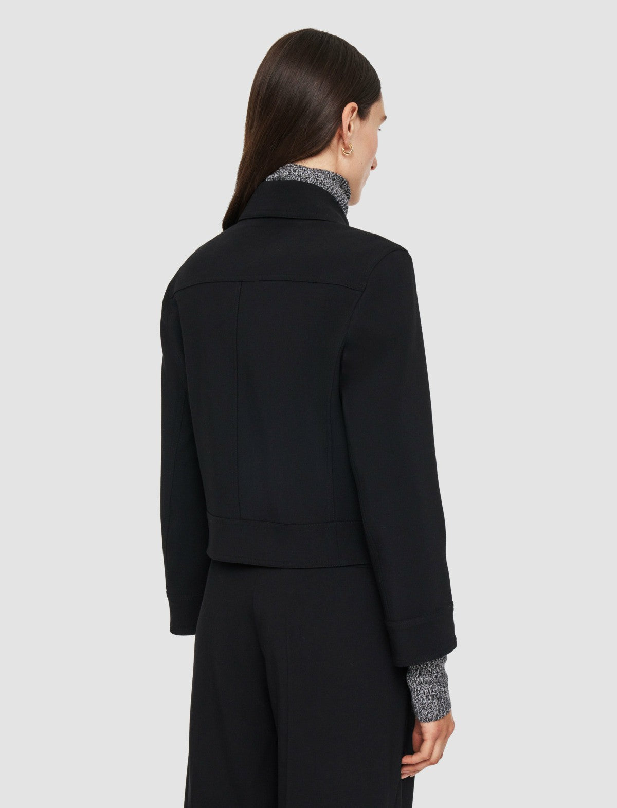 JOSEPH Fashion Women Mistral Fluid Twill Wool Jacket Black