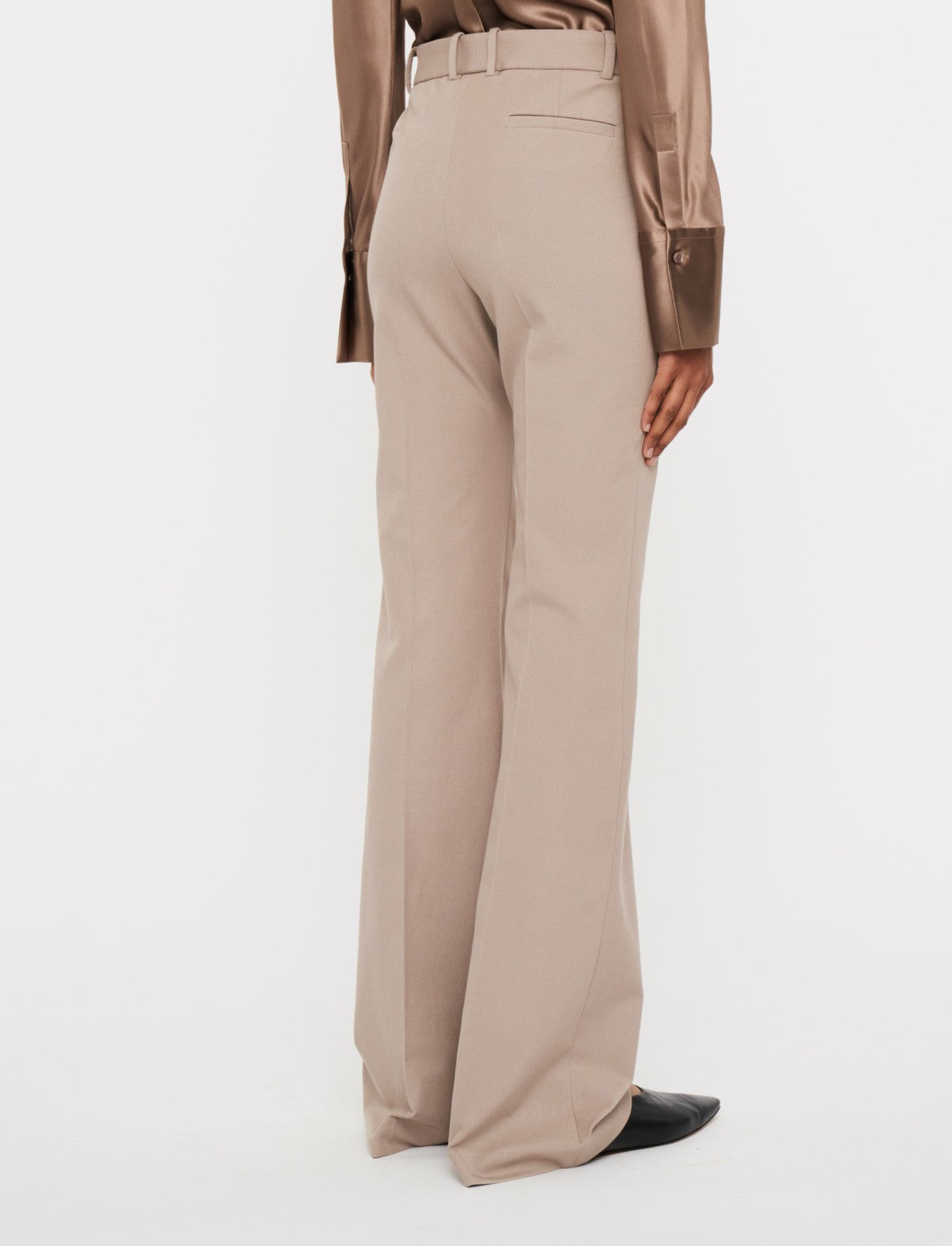 JOSEPH Fashion Women Tafira Gabardine Stretch Trousers Escargot
