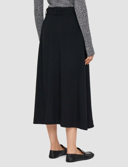 JOSEPH Fashion Women Pernette Fluid Twill Wool Skirt Black