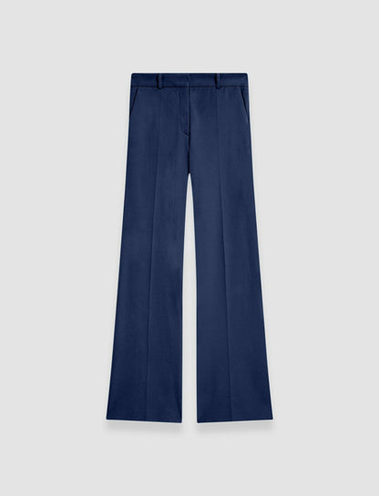 JOSEPH Fashion Women Tafira Gabardine Stretch Trousers Harbour