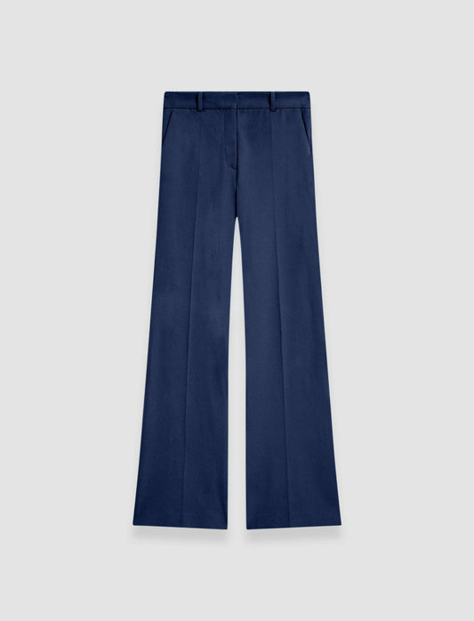 JOSEPH Fashion Women Tafira Gabardine Stretch Trousers Harbour
