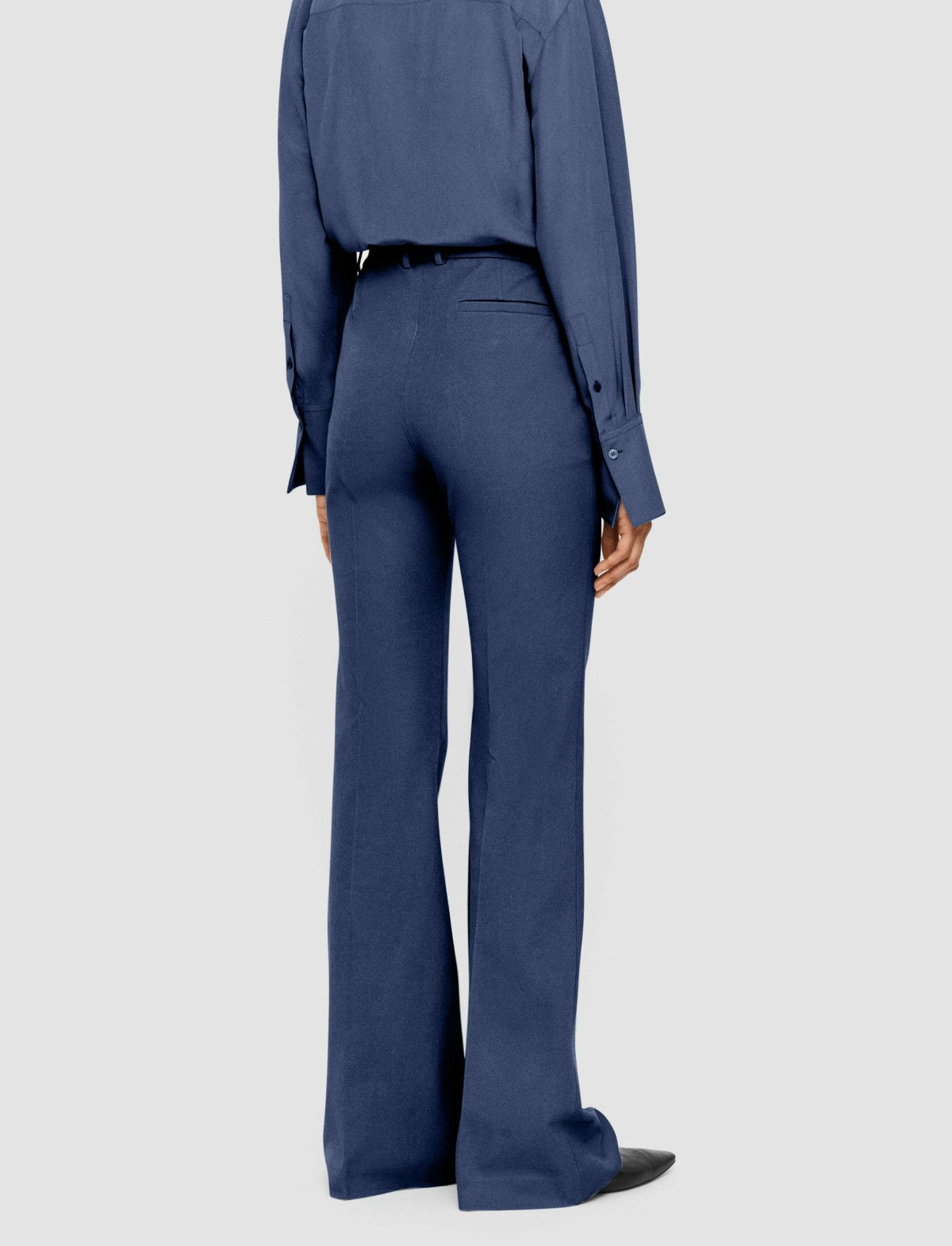 JOSEPH Fashion Women Tafira Gabardine Stretch Trousers Harbour