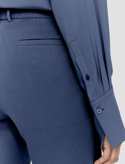 JOSEPH Fashion Women Tafira Gabardine Stretch Trousers Harbour