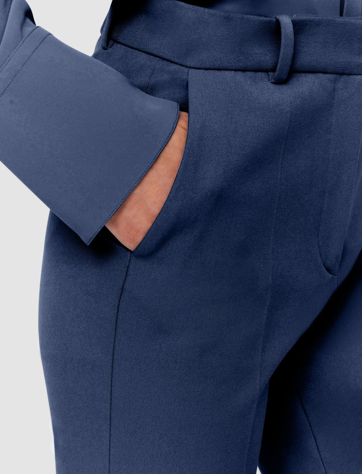 JOSEPH Fashion Women Tafira Gabardine Stretch Trousers Harbour