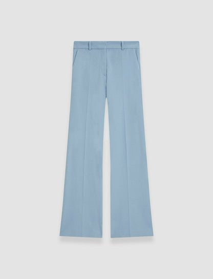JOSEPH Fashion Women Tafira Gabardine Stretch Trousers Faded Sky