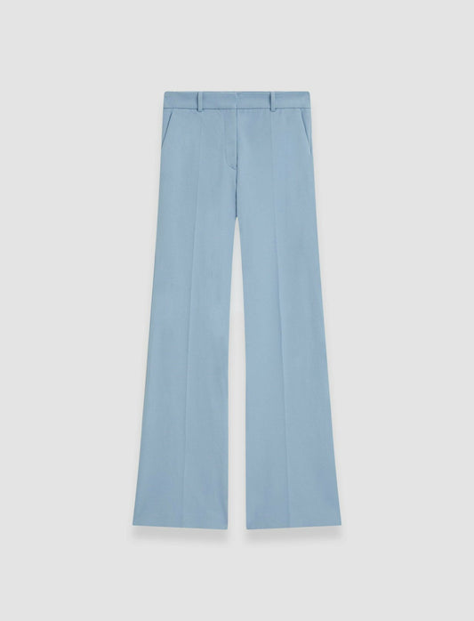 JOSEPH Fashion Women Tafira Gabardine Stretch Trousers Faded Sky