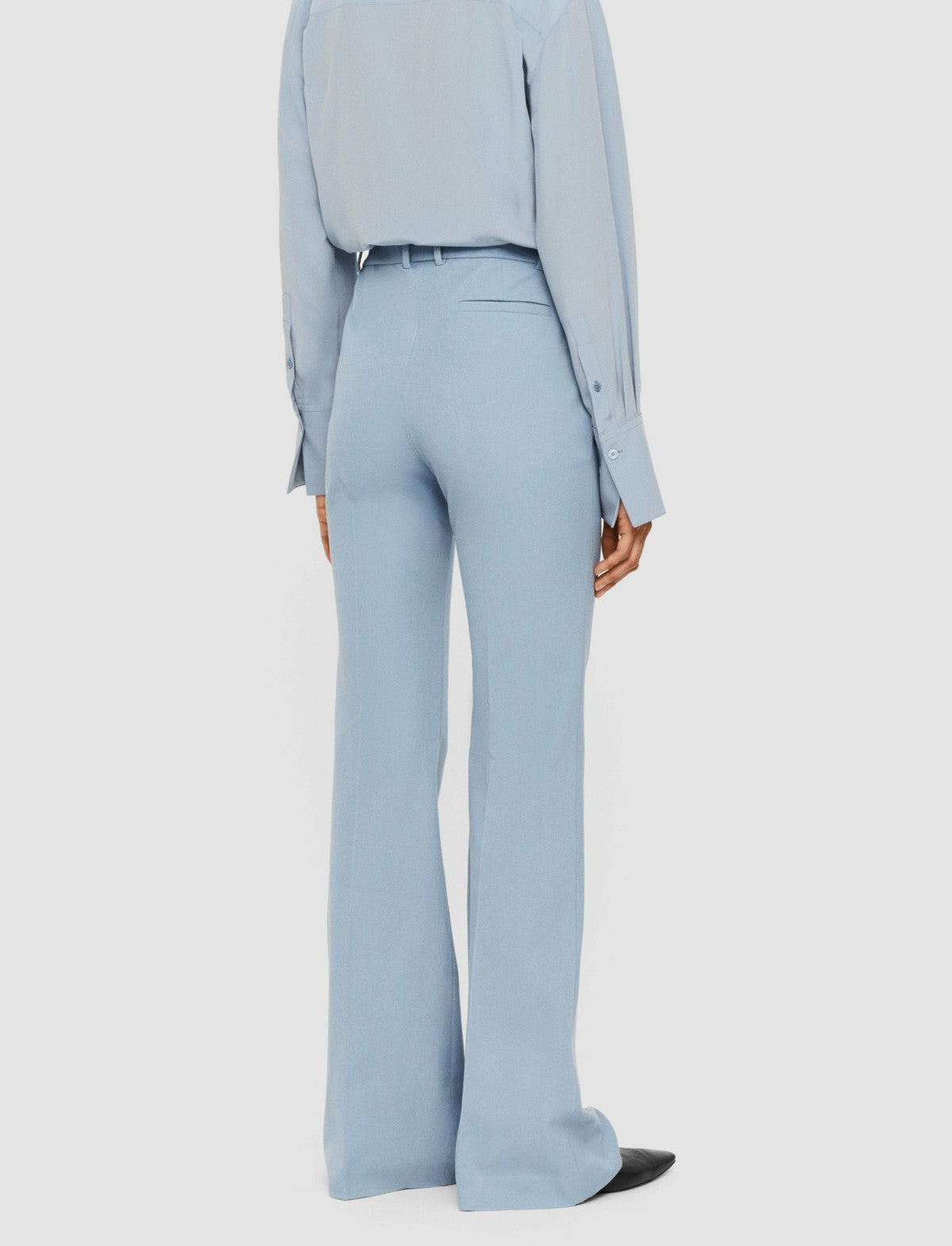JOSEPH Fashion Women Tafira Gabardine Stretch Trousers Faded Sky