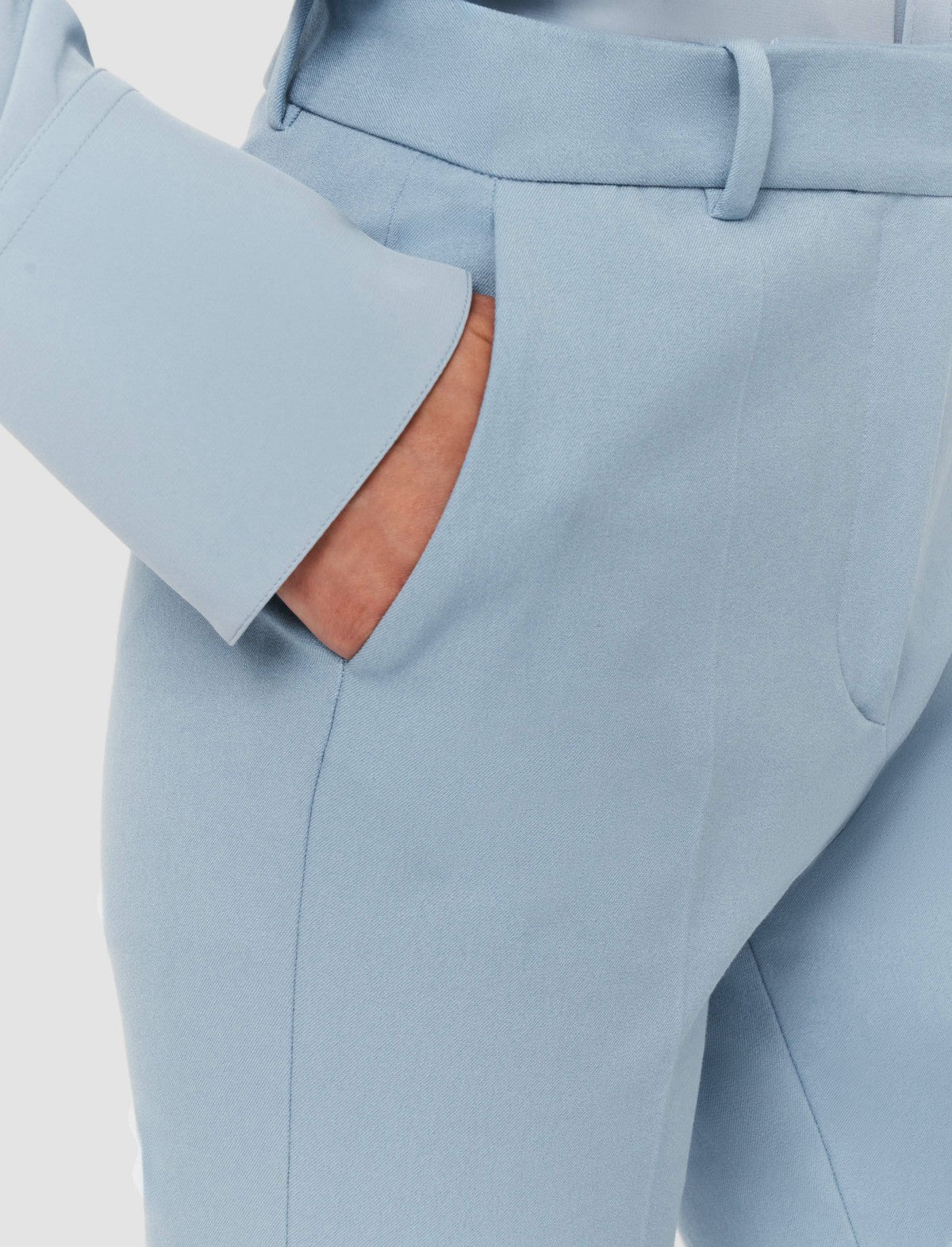 JOSEPH Fashion Women Tafira Gabardine Stretch Trousers Faded Sky