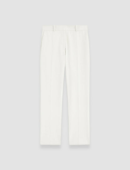 JOSEPH Fashion Women Coleman Gabardine Stretch Trousers White