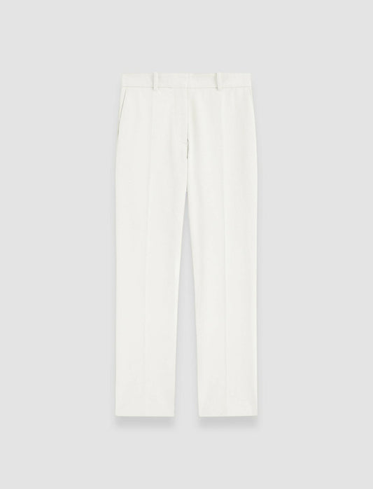 JOSEPH Fashion Women Coleman Gabardine Stretch Trousers White