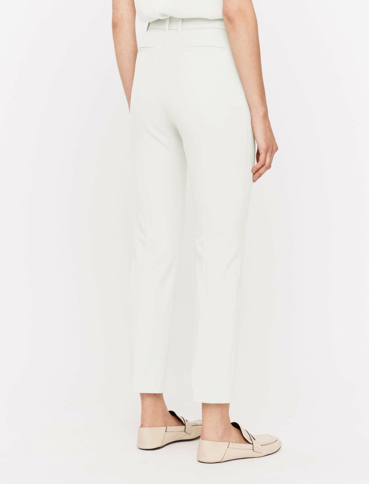 JOSEPH Fashion Women Coleman Gabardine Stretch Trousers White