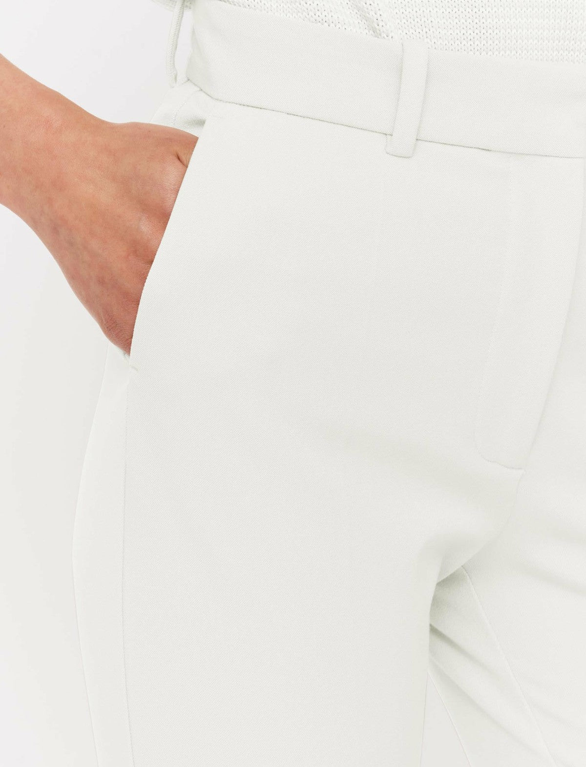 JOSEPH Fashion Women Coleman Gabardine Stretch Trousers White
