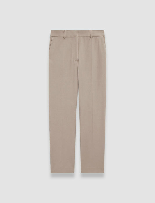 JOSEPH Fashion Women Coleman Gabardine Stretch Trousers Escargot