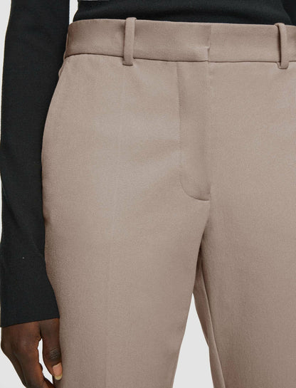 JOSEPH Fashion Women Coleman Gabardine Stretch Trousers Escargot