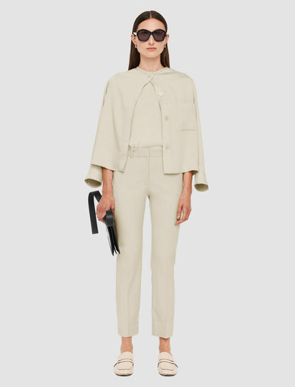 JOSEPH Fashion Women Coleman Gabardine Stretch Trousers Quail