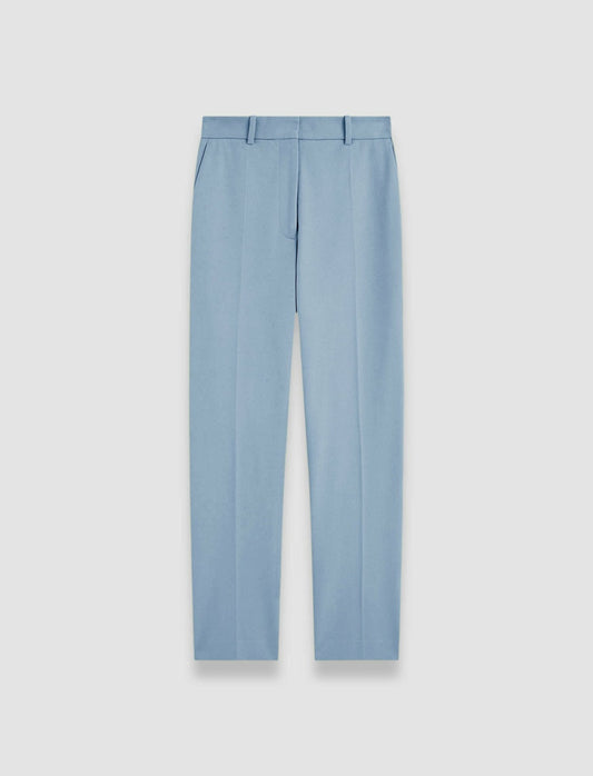 JOSEPH Fashion Women Coleman Gabardine Stretch Trousers Faded Sky