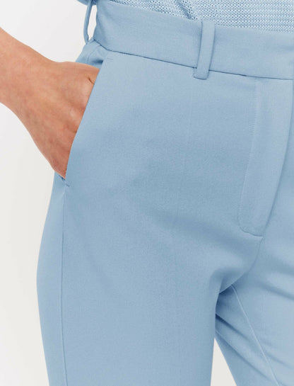 JOSEPH Fashion Women Coleman Gabardine Stretch Trousers Faded Sky