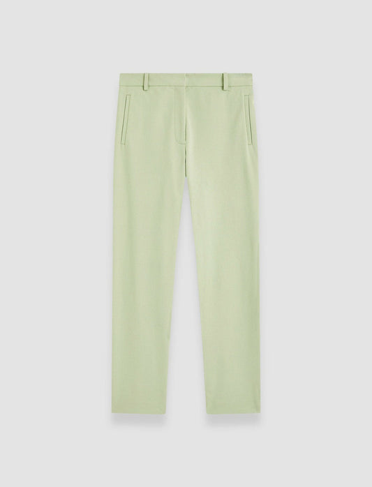 JOSEPH Fashion Women New Eliston Gabardine Stretch Trousers Matcha
