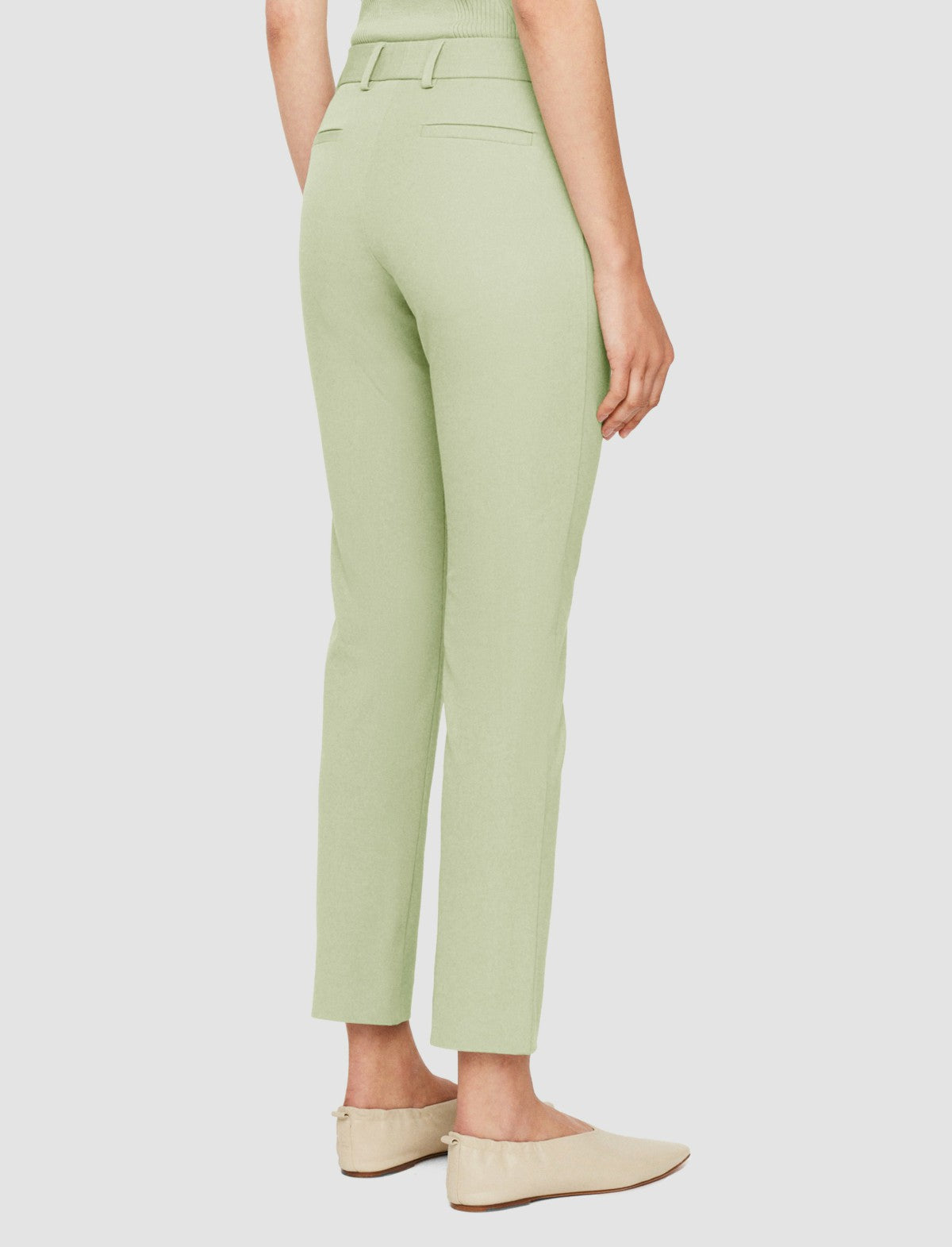 JOSEPH Fashion Women New Eliston Gabardine Stretch Trousers Matcha