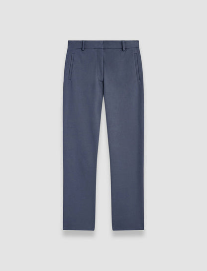 JOSEPH Fashion Women New Eliston Gabardine Stretch Trousers Harbour
