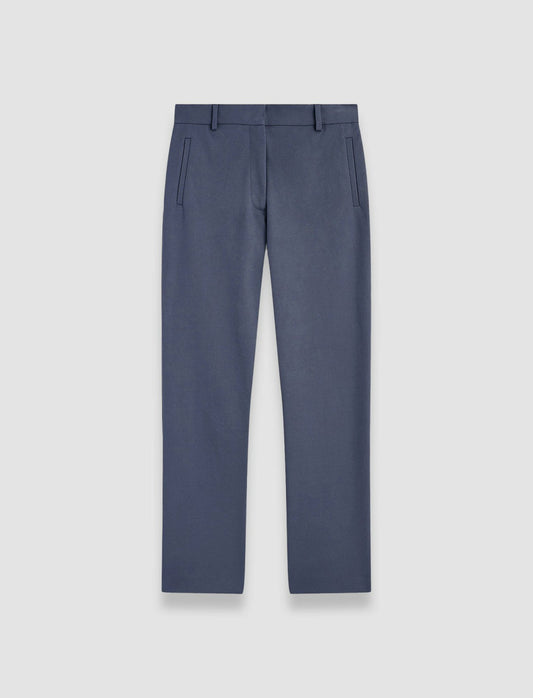 JOSEPH Fashion Women New Eliston Gabardine Stretch Trousers Harbour