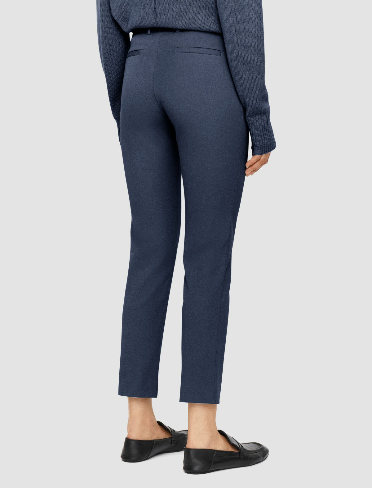 JOSEPH Fashion Women New Eliston Gabardine Stretch Trousers Harbour
