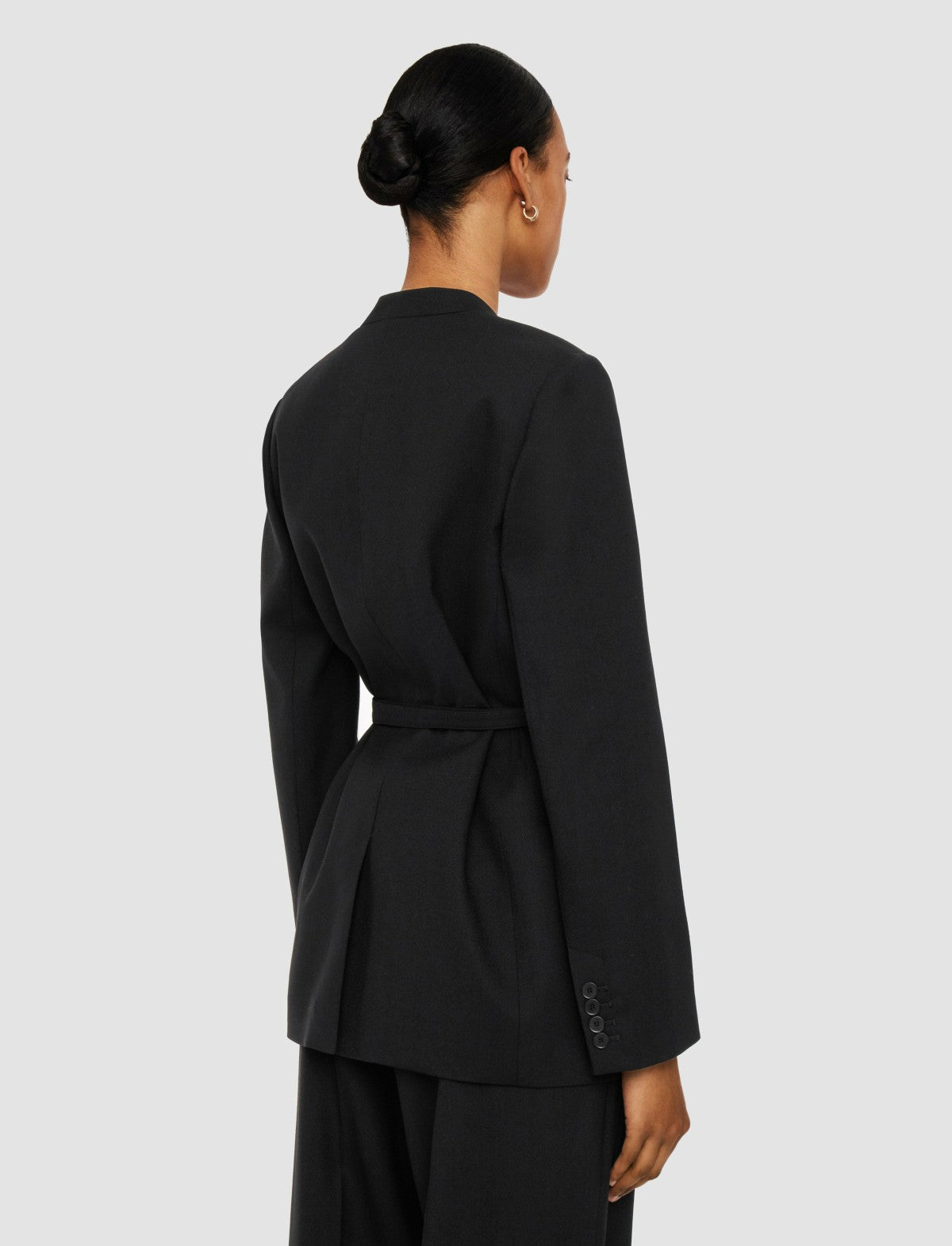 JOSEPH Fashion Women Victor Tailoring Crepe Jacket Black