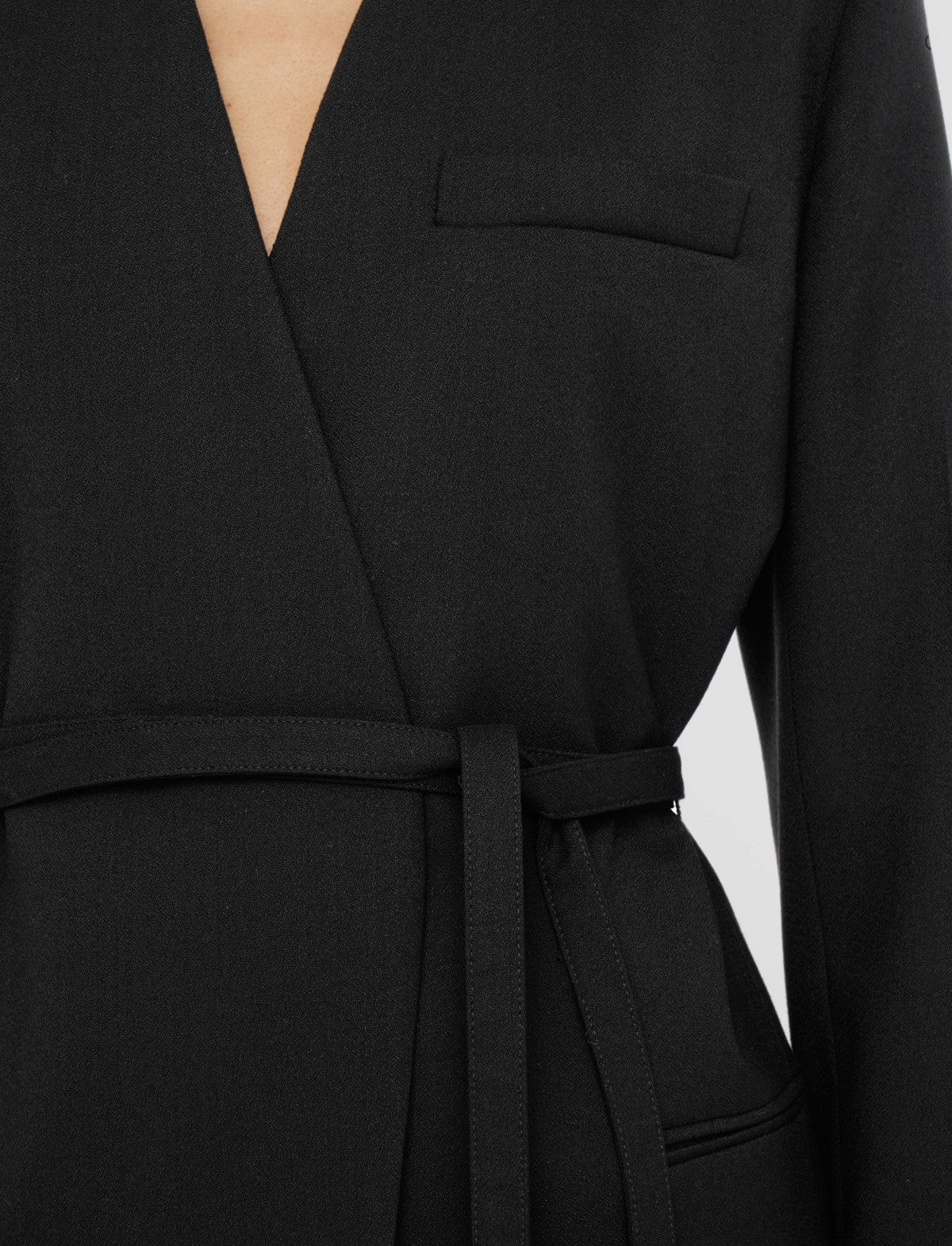 JOSEPH Fashion Women Victor Tailoring Crepe Jacket Black