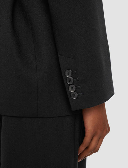 JOSEPH Fashion Women Victor Tailoring Crepe Jacket Black
