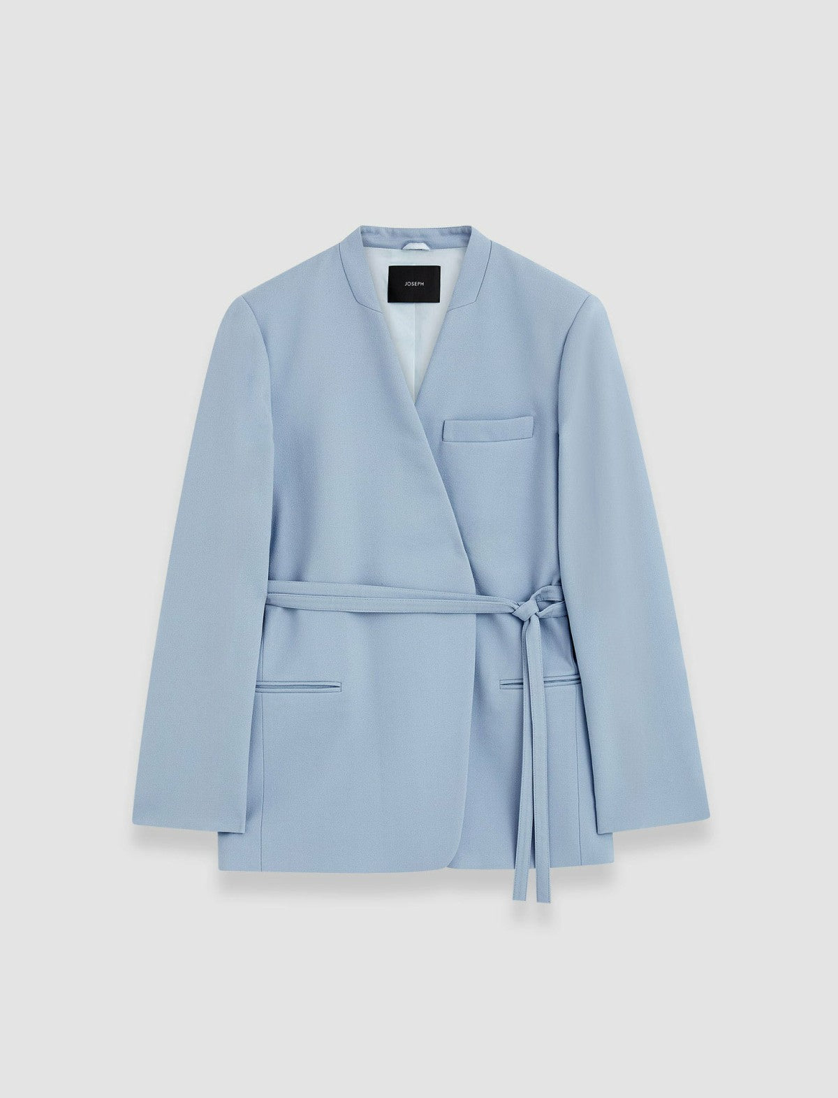 JOSEPH Fashion Women Victor Tailoring Crepe Jacket Faded Sky