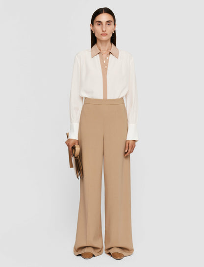 JOSEPH Fashion Women Alane Comfort Cady Trousers Blusher
