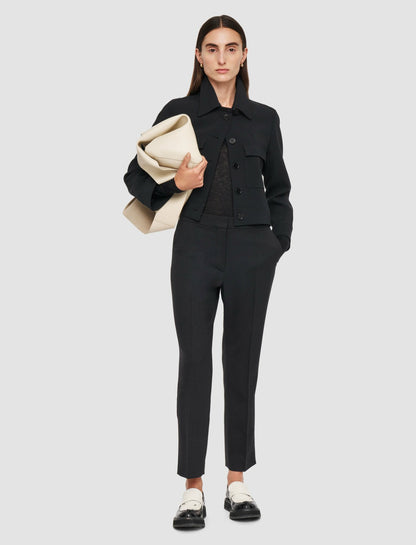 JOSEPH Fashion Women Vilar Tailoring Crepe Trousers Black