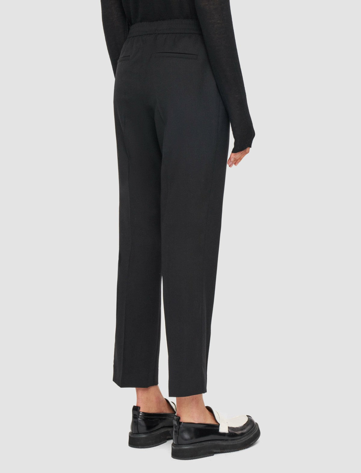 JOSEPH Fashion Women Vilar Tailoring Crepe Trousers Black