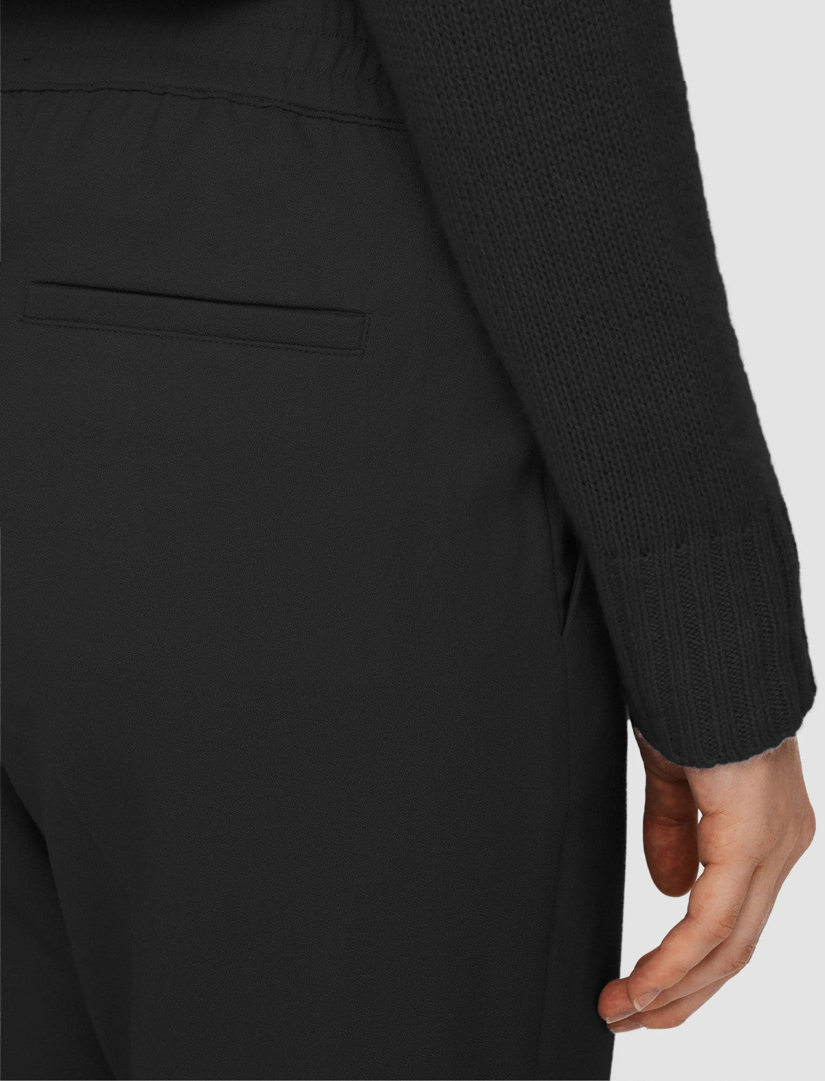 JOSEPH Fashion Women Vilar Tailoring Crepe Trousers Black