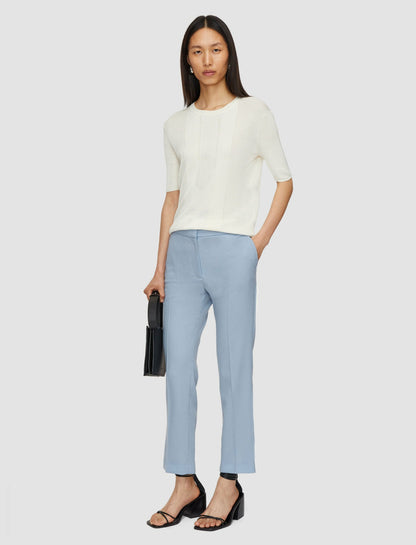 JOSEPH Fashion Women Vilar Tailoring Crepe Trousers Faded Sky