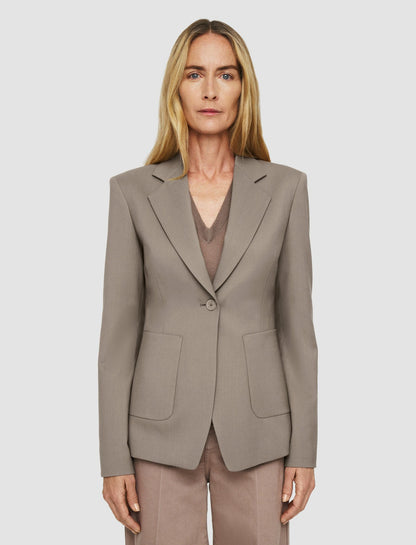 JOSEPH Fashion Women Glenview Tailoring Wool Stretch Jacket Escargot