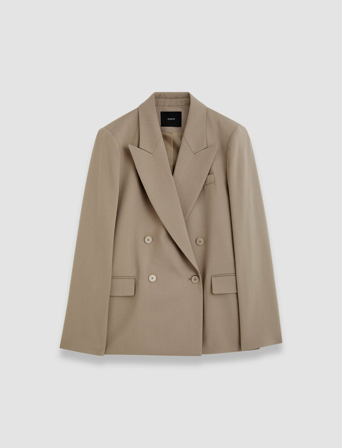 JOSEPH Fashion Women Jaden Tailoring Wool Stretch Jacket Escargot