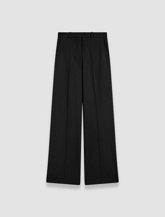 JOSEPH Fashion Women Alana Tailoring Wool Stretch Trousers Black