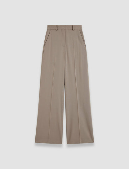 JOSEPH Fashion Women Alana Tailoring Wool Stretch Trousers Escargot