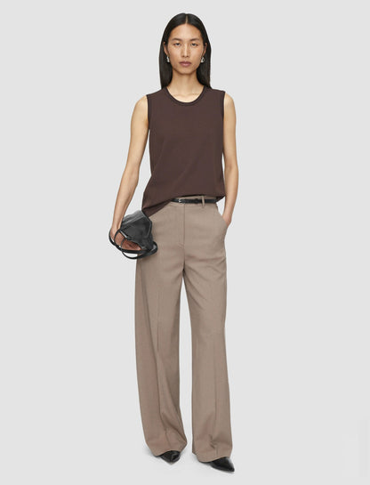 JOSEPH Fashion Women Alana Tailoring Wool Stretch Trousers Escargot