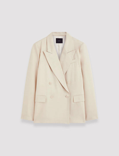 JOSEPH Fashion Women Jaden Soft Viscose Tailoring Jacket Quail