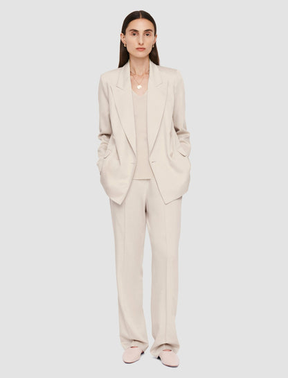 JOSEPH Fashion Women Jaden Soft Viscose Tailoring Jacket Quail