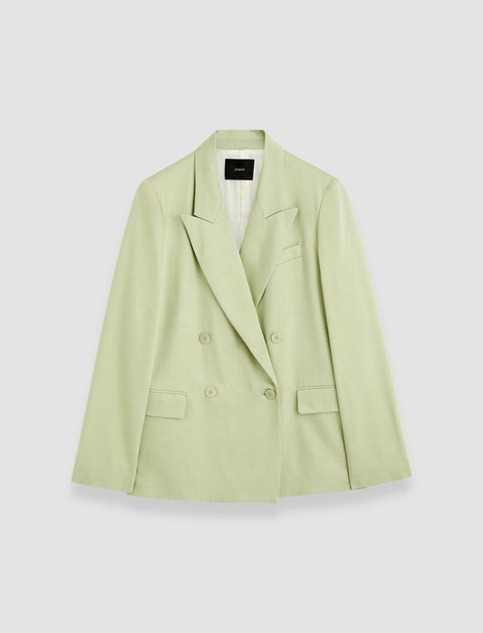 JOSEPH Fashion Women Jaden Soft Viscose Tailoring Jacket Matcha