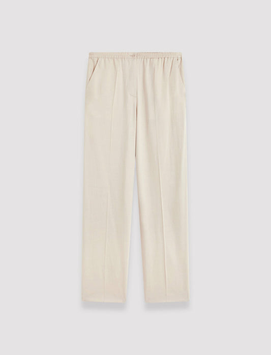 JOSEPH Fashion Women Tahiti Soft Viscose Tailoring Trousers Quail