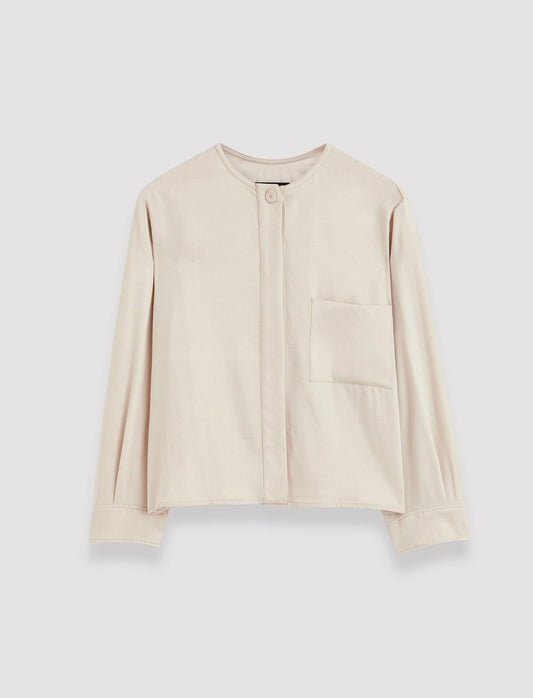 JOSEPH Fashion Women Vega Soft Viscose Tailoring Shirt Quail