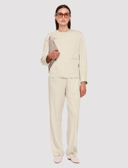 JOSEPH Fashion Women Vega Soft Viscose Tailoring Shirt Quail